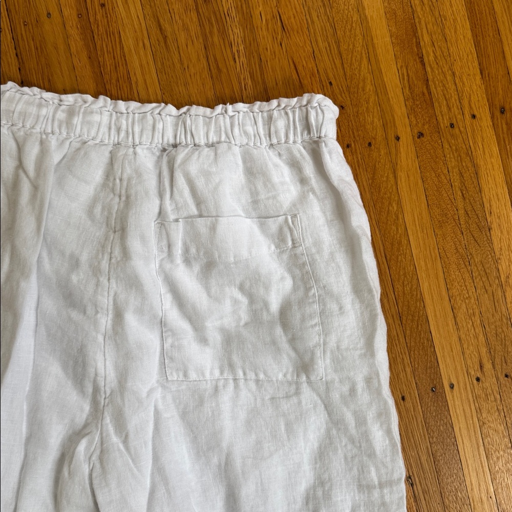 JCREW White Linen Pants - Picture 4 of 4